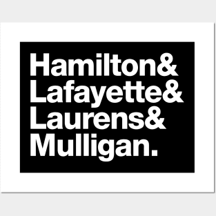 Hamilton Lafayette Laurens Mulligan Posters and Art